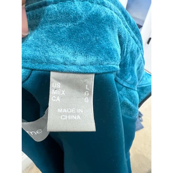 Liz Claiborne Jacket 100% Suede Full Zip Front Pockets Size Large NEW - Picture 8 of 8